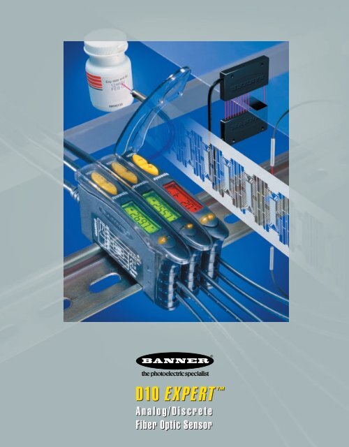 Model Pif46u Fiber Optic Leads Banner Engineering New Sensors