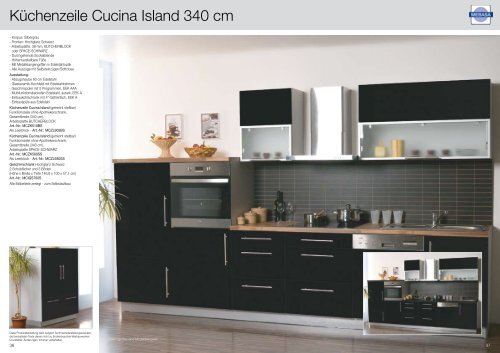 Küchenzeile Cucina Island 340 cm - Mebasa