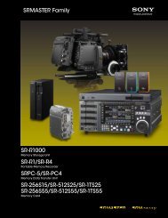 SRMASTER Family SR-R1000 SR-R1/SR-R4 SRPC-5/SR ... - Sony