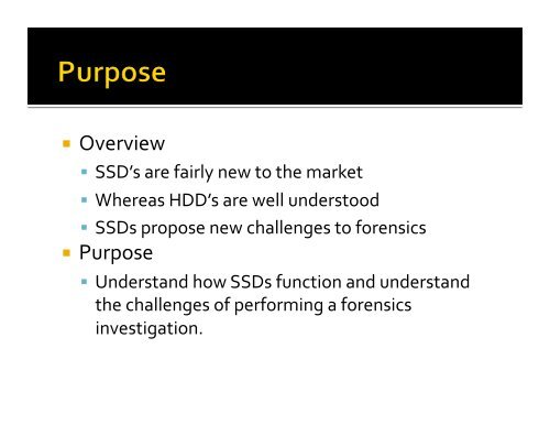 Challenges of SSD Forensic Analysis - Digital Assembly