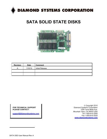 SATA SSD Manual - PDF - Diamond Point International