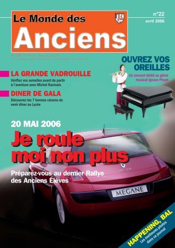 ouvrez vos oreilles - Association des Anciens Élèves du Lycee ...