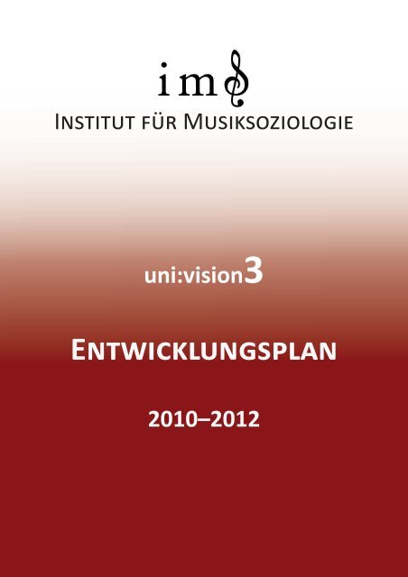 entwicklungsplan - Universität für Musik und darstellende Kunst Wien