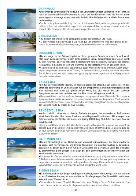 ANTIGUA - Brochures tourisme