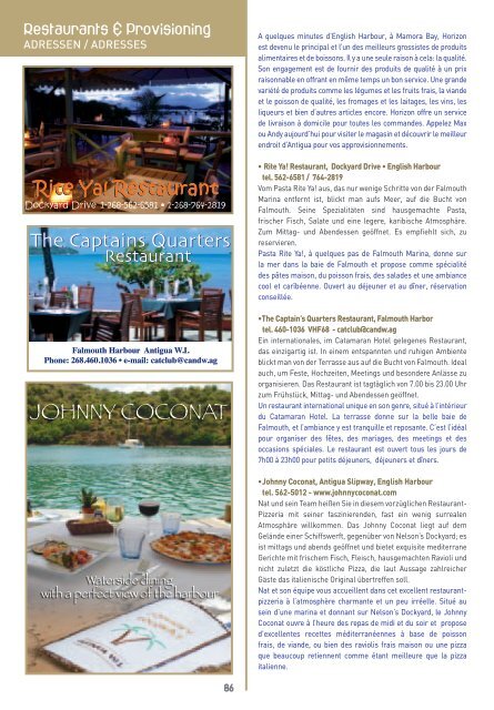 ANTIGUA - Brochures tourisme