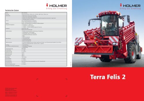 Terra Felis 2 - Holmer Maschinenbau GmbH