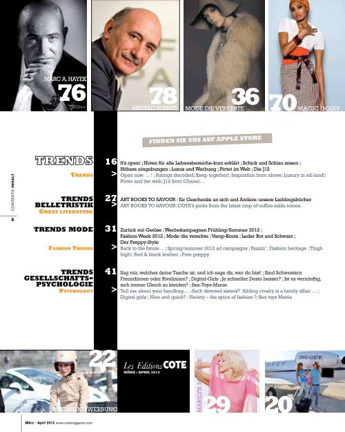 LUXUSUNDWERBUNG - Cote Magazine