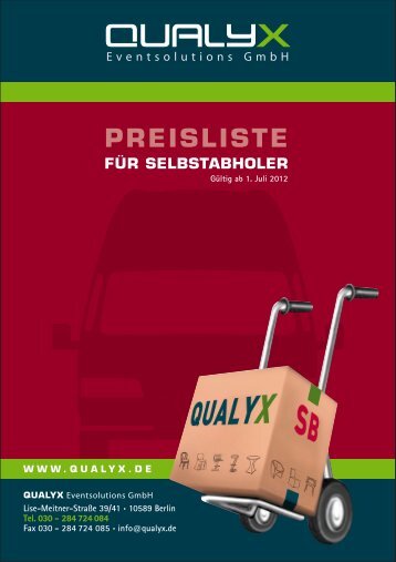 SB-Preise und Anfahrt - Qualyx