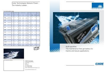 Exide Technologies Network Power - Elektropower