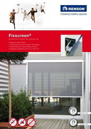Fixscreen® Der erste windfeste und insektenhemmende vertikale ...
