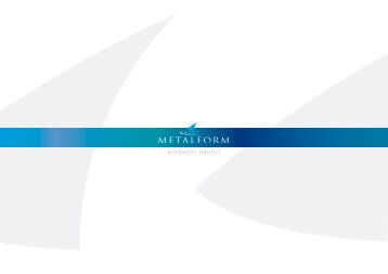 catalogo accessori per la nautica - Metalform Italia