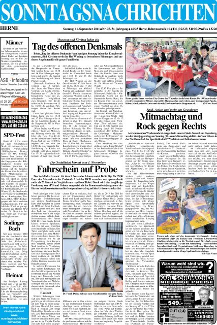 Tel. 0 23 23 / 5 40 95 - Sonntagsnachrichten