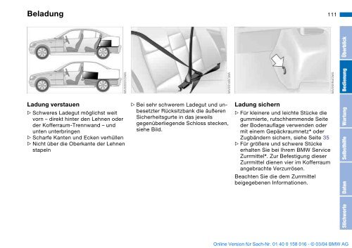 Online Version für Sach-Nr. 01 40 0 158 016 - © 03 ... - BMWPeople.ru