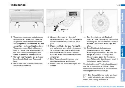 Online Version für Sach-Nr. 01 40 0 158 016 - © 03 ... - BMWPeople.ru