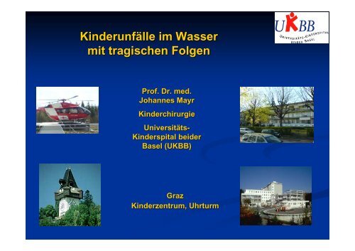 Referat von Prof. Johannes Mayr - Das Wasser und ich