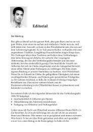 Editorial - Froburger Olten