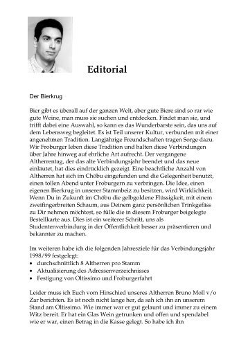 Editorial - Froburger Olten