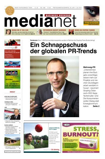 Ein Schnappschuss der globalen PR-Trends - MediaNET.at