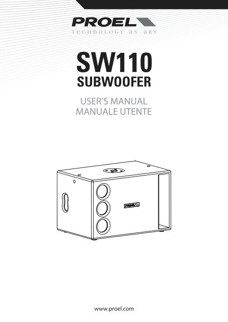 SW110 User's Manual - Proel