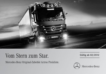 Preisliste Actros Zubehör