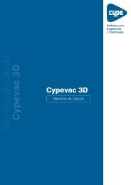 (CYPEVAC 3D Memória de Cálculo 2012 ... - Top Informática