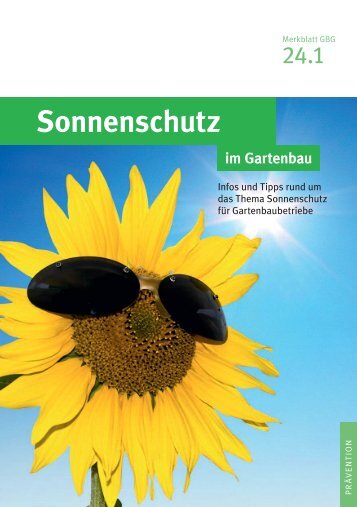 Sonnenschutz im Gartenbau - GBG 24.1 - LSV