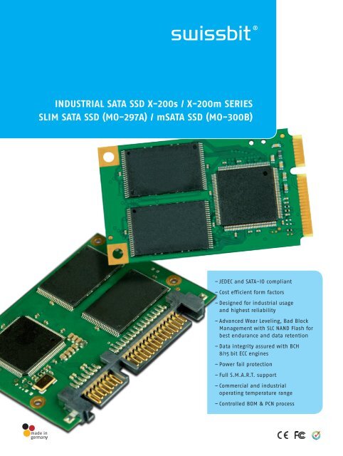 (mO-297A) / mSATA SSD - Swissbit