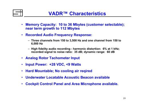 Airborne Applications of Solid State Recorders An Overview - THIC