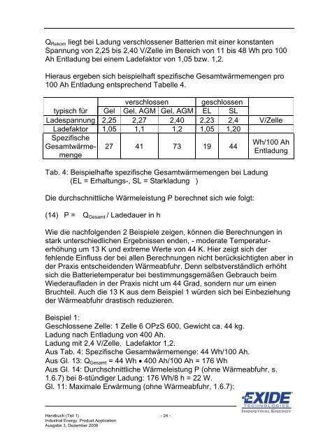 Blei Gel Akku Handbuch Teil 1 - udomi