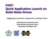 FAST: Quick Application Launch on Solid-State Drives - Usenix