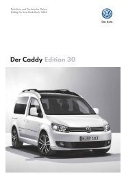 Der Caddy Edition 30 - Volkswagen Nutzfahrzeuge