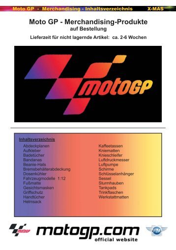 Moto GP - Merchandising-Produkte - X-MAS