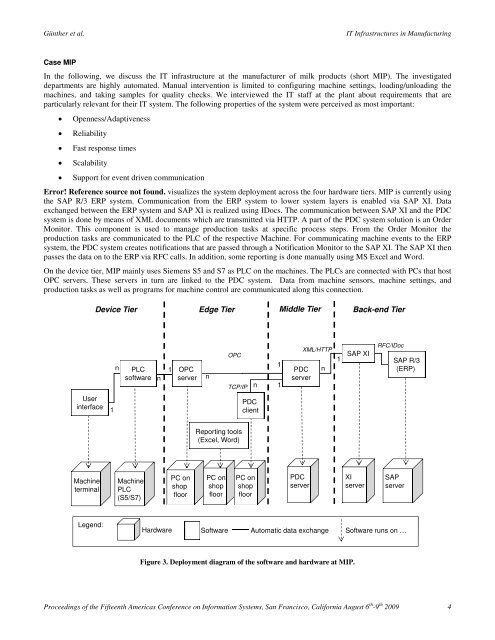 IT Infrastructures in Manufacturing: Insights from Seven Case Studies