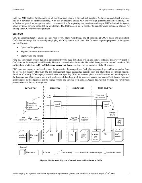 IT Infrastructures in Manufacturing: Insights from Seven Case Studies