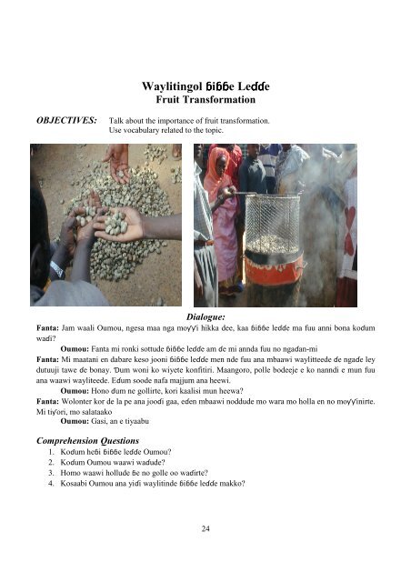 SED FULFULDE TECHNICAL LANGUAGE.09 - Mali
