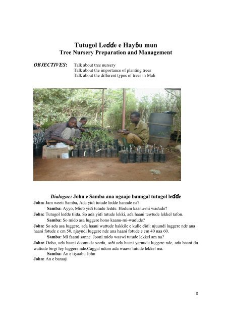 Environment Lang Tech Manual Fulfulde updated 08 - Mali