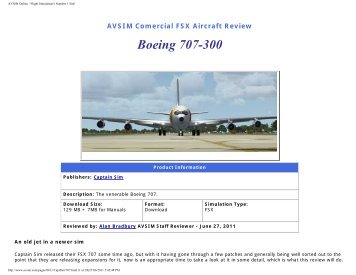 Captain Sim 707-300 - Avsim