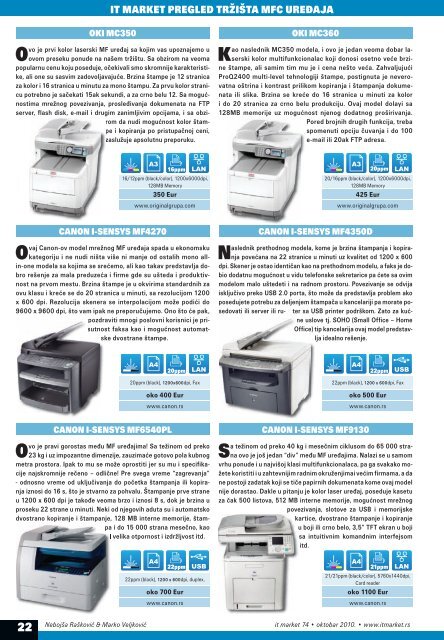 Multifunkcionalni štampači - IT Market Magazin