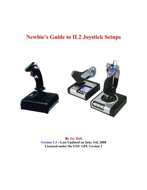 Newbie's Guide to IL2 Joystick Setups - LZTR virtual wing