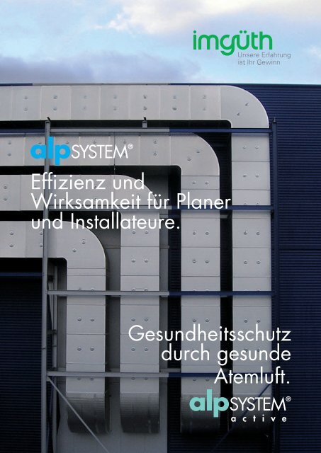 Effizienz und Wirksamkeit für Planer und Installateure - Imgrüth AG