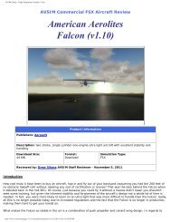 American Aerolites Falcon - Avsim