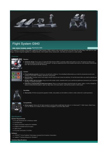 Flight System G940 - 1000 Ordi