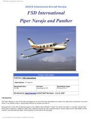 FSD Piper Navajo - Avsim