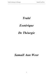 Traité Esotérique De Théurgie - Gnose de Samael Aun Weor