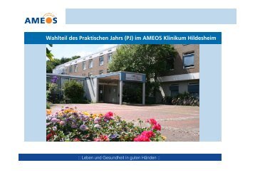 Wahlteil des Praktischen Jahrs (PJ) im AMEOS Klinikum Hildesheim