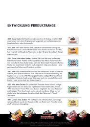 Entwicklung ProduktrangE - Fisherman's Friend