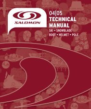 2012-2013 Shop Practice Manual - Salomon Certification