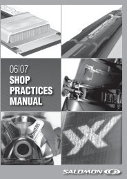 2012-2013 Shop Practice Manual - Salomon Certification