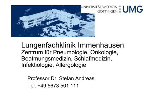 Lungenfachklinik Immenhausen