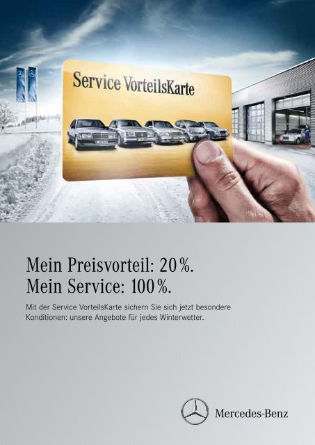 Angebote mit der Service VorteilsKarte von Mercedes-Benz